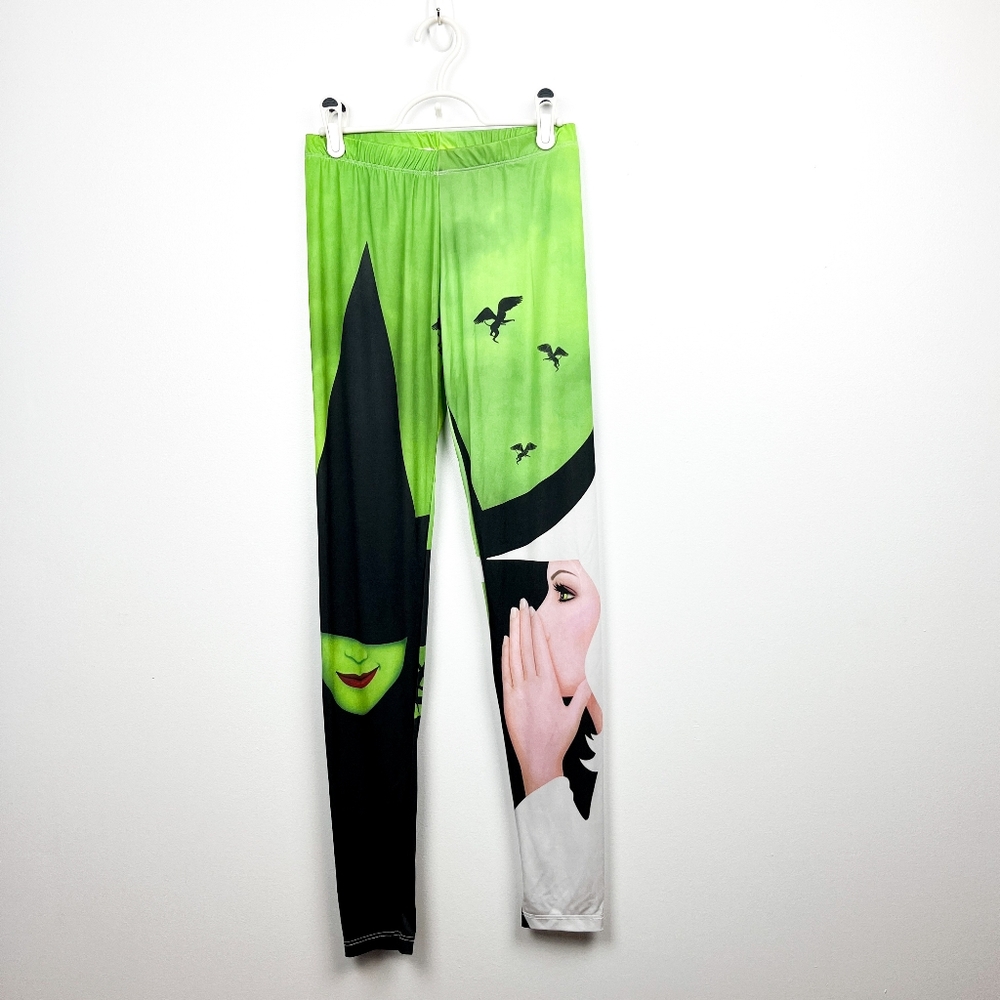 Wicked Broadway Musical Elphaba And Glinda Unique Themed Leggings